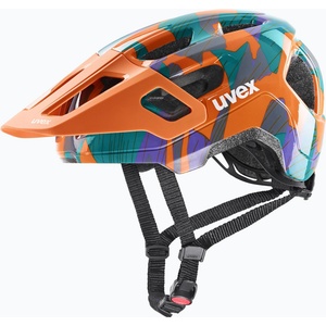 uvex Детска велосипедна каска UVEX React Jr papaya camo matt