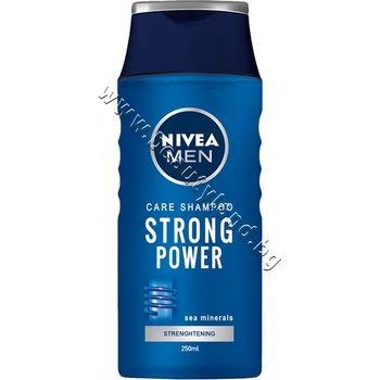Nivea Шампоан Nivea Men Care Shampoo Strong Power, p/n NI-81423 - Шампоан за мъже с морски минерали за ежедневна употреба (NI-81423)