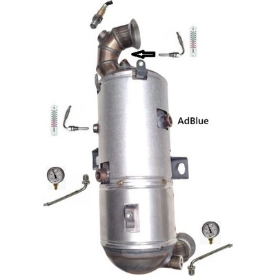 JMJ 1366DPF filter výfuku CITROEN C3 3 (16--) 1.5 BlueHDi , CITROEN C3 3 Aircross (17--) 1.5 BlueHDi , CITROEN C4 Cactus (14--) 1.5 BlueHDi , OPEL Crossland X (17--) 1.5 TD , PEUGEOT 2008 1 (12--) 1.5