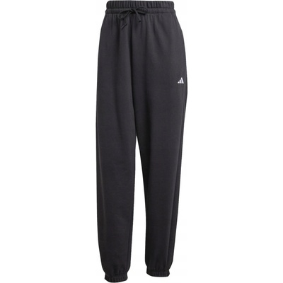 adidas ESSENTIALS SMALL LOGO FRENCH TERRY CUFFED ČIERNE