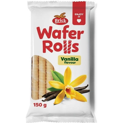 Comperio s.r.o. Brick Trubičky plnené vanilka 150 g