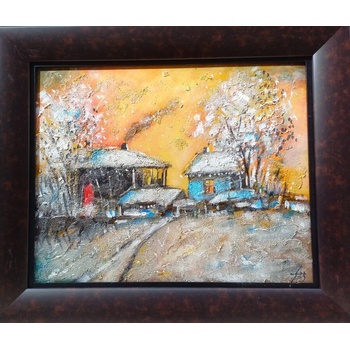 Image 1 of Картина " Зима на село"