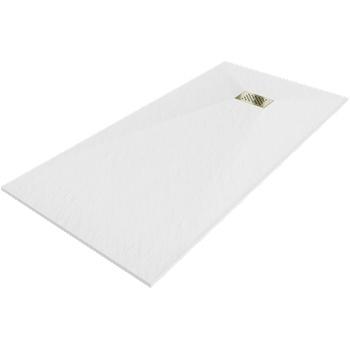 Mexen Hugo правоъгълно корито SMC 170 x 90 cm, бял, златна обвивка - 42109017-G (42109017-G)
