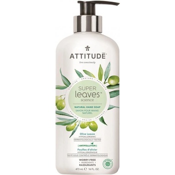 Attitude Super Leaves Olivové listy přírodní tekuté mýdlo s detoxikačním účinkem 473 ml