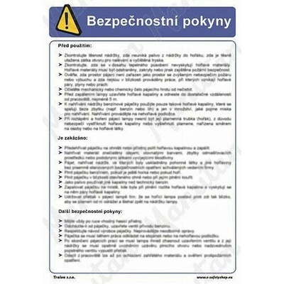 Pro obsluhu skladu stohování, plast 297 x 420 x 0,5 mm A3