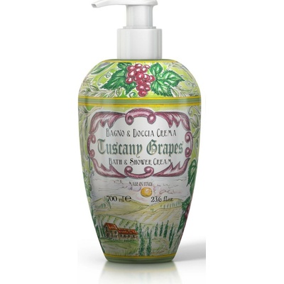 Rudy Profumi (Le Maioliche) Krémový sprchový gel a pěna do koupele TUSCANY GRAPES 700 ml
