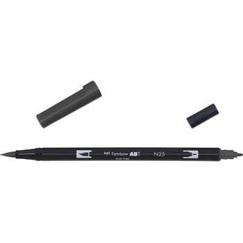 Tombow Маркер Tombow ABT Dual Brush N25 lamp black (ABT-N25)