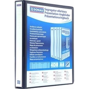 Staples 4-ring binder A4 100mm black (DON256)