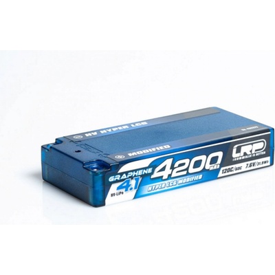 LRP Electronic HV Ultra LCG Modified Shorty GRAPHENE-4.1 4200mAh Hardcase Akku 7.6V LiPo 120C/60C