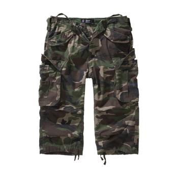 Image 1 of Brandit Мъжки 3/4 карго панталони в зелен камуфлаж Brandit woodlandBW-2003-10 - Зелен камуфлаж, размер XXL