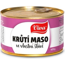 Viva krůtí maso ve vlastní šťávě 400 g