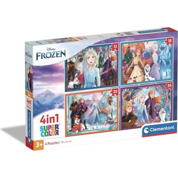 Clementoni - Puzzle 4v1 Frozen - 1 - 39 piese