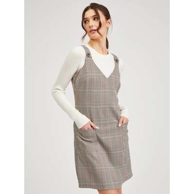orsay Кафява дамска рокля на каре ORSAY Orsay | Kafyav | ЖЕНИ | S