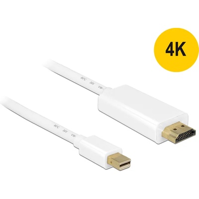 Delock Кабел mini Displayport 1.1 щепсел - Високоскоростен HDMI A щепсел 4K 2 м