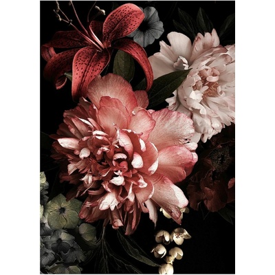Sklenený obraz Baroque kvety, 120 × 80 cm, GL-12910