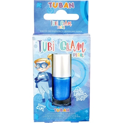 Tomido Lak na nehty pro děti Tuban Tubi Glam modrý perleťový 5 ml