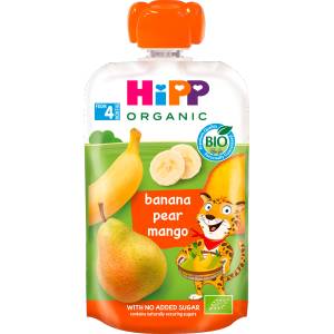 HiPP Био плодова закуска с банан, круша и манго, 100 g (2275643)