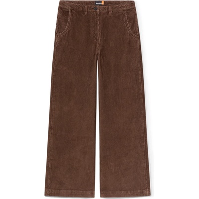 Timberland Дамски ежедневен панталон Timberland Women's Washed Corduroy Wide-Leg Pants Casual trousers - Chocolate Brown - размер 33 (107-4044-0121)