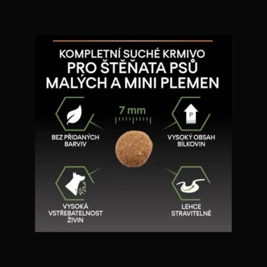 Pro Plan Small & Mini Puppy Healthy Start Popis vlastností granulí Pro Plan Small & Mini Puppy Healthy Start