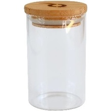 Pandoo Dóza na potraviny z borosilikátového skla s bambusovým viečkom 160 ml