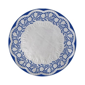 Wimex Dekoračná krajka PAP okrúhla biela 36cm 100 ks