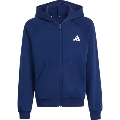 Adidas Детско яке за тренировка adidas Kid's Seasonals Collegiate Typography Full Zip Training jacket - Dark Blue / White - размер 152 (EU) (704-6495-0314)