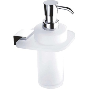 Nimco Kibo - Дозатор за сапун с държач, матирано стъкло/хром Ki X3-31W-26 (Ki X3-31W-26)
