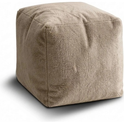 Sablio Taburetka Cube SOFTY - Sand - 40x40x40 cm