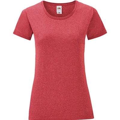 Fruit of the Loom Dámske triko 61 432 0 Heather Red