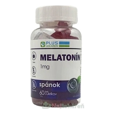 Plus Lekáreň Melatonin příchuť borůvka žželé bonbóny 60 ks