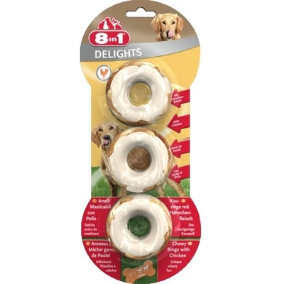 8in1 8in1 Delights Rings - деликатесно лакомство пръстени с пилешко месо