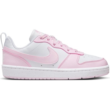 Image 1 of Nike Детски обувки Nike Court Borough Low 2 SE Big Kids' Shoes - White/Pink
