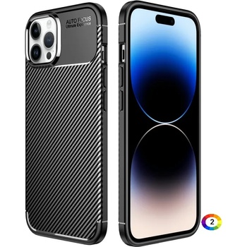 Apple iPhone 14 Pro Удароустойчив Carbon Fiber Калъф и Протектор