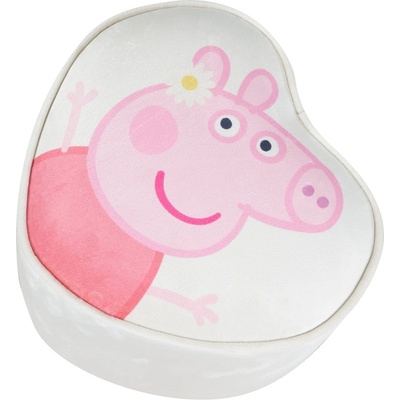 Roba Бял кадифен детски пуф Peppa Pig - Roba (450135PP1)