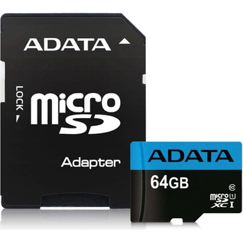 ADATA MicroSDXC 64GB UHS-I AUSDX64GUICL10A1-RA1