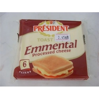 PRÉSIDENT Топено сирене с ементал слайс President 120гр