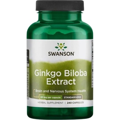 Swanson Ginkgo Biloba Extract 60 mg [240 капсули]