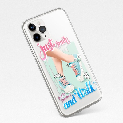 Art gift Кейс за телефон - Just smile and walk