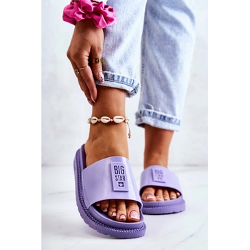 Big star shoes Модерни дамски чехли Big Star - светлолилави: BIG STAR SHOES | Lilav | ЖЕНИ | 36