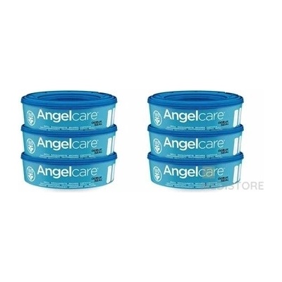 Angelcare Náhradná kazeta do koša na plienky, systém odour seal 6 ks