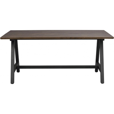 Rowico Home z masivního dubu CARRADALE Brown/black 170 x 100 cm hnědá černá 120885