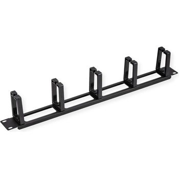 Image 1 of Roline Value 26.99. 0324 : : 19'', 1u Органайзер за кабели, 5 куки, изрязан преден панел, черен