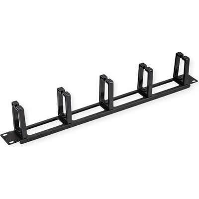 Roline Value 26.99. 0324 : : 19'', 1u Органайзер за кабели, 5 куки, изрязан преден панел, черен