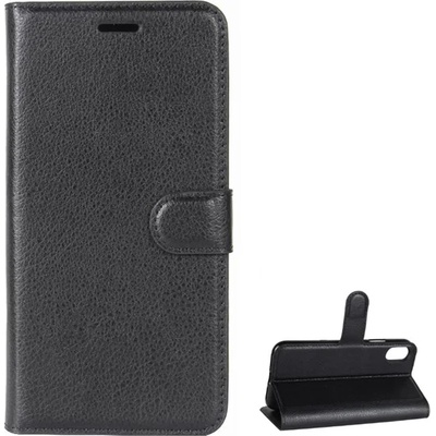 Gigapack iPhone XS 5.8 GIGAPACK Стоящ калъф с кожен ефект FLIP, Premium, BLACK GP-72364 (GP-72364)