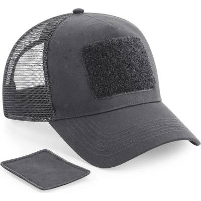 Beechfield Patch Snapback Trucker Tmavo sivá
