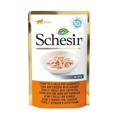 Schesir Tuniak s kuracím mäsom a krevetami 50 g