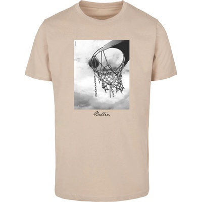Mister Tee Тениска Ballin 2.0 Tee sand XXLUB-MT1185-00208 - Тъмносив, размер XXL