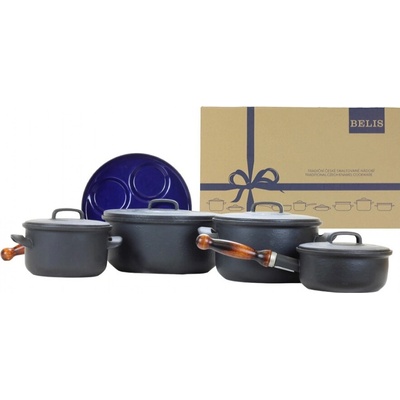 BELIS Smaltovaná sada nádobí 9dílná II BSE 19624-67B00005 – Hledejceny.cz