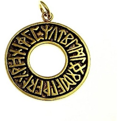 imago Bronzový amulet Runový kruh menší FC21249X