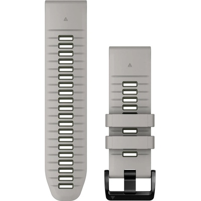 Garmin Силиконова каишка Garmin QuickFit 26 мм, сива със зелено, 010-13281-08 (010-13281-08)